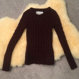 Superdry Cable Knit Glitter Sweater XS